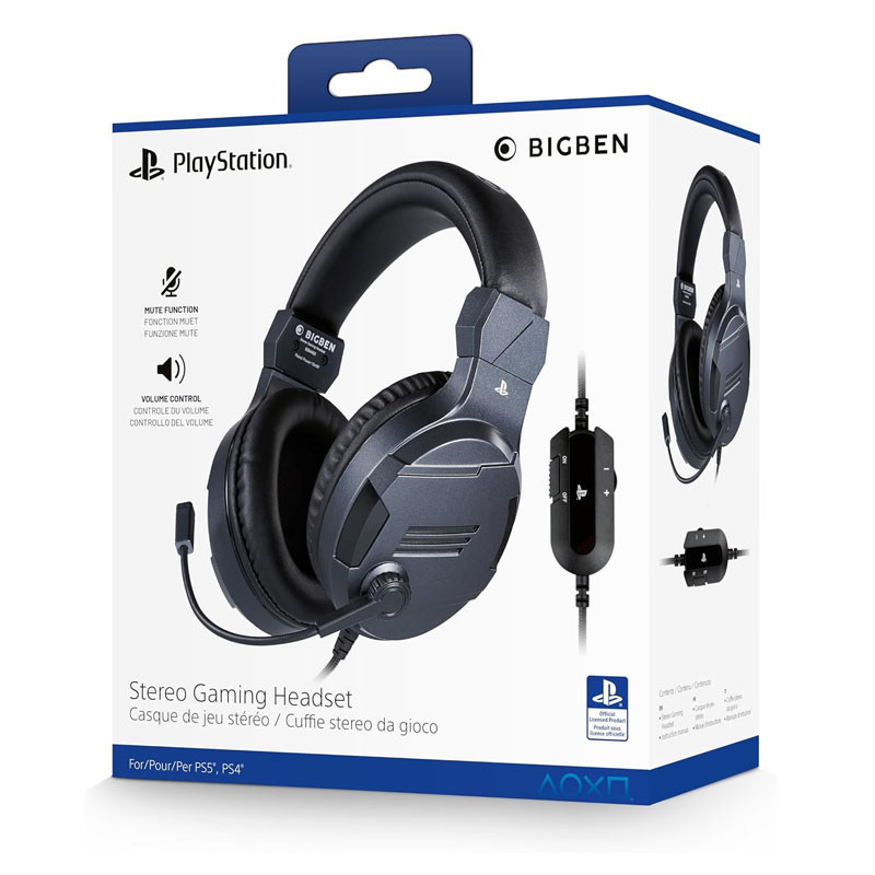 Micro Casque Gaming Bigben Pour PS4 Noir en Tunisie