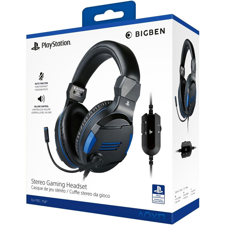 Micro Casque Gaming Bigben Pour PS4 Bleu en Tunisie