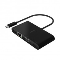Adaptateur Belkin USB-C 4En1 Noir En Tunisie