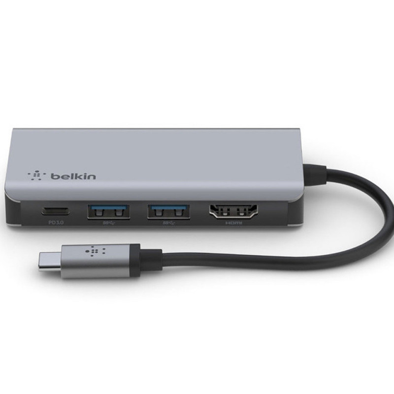 Adaptateur Belkin USB-C 4En1 Silver