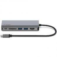 Adaptateur Belkin USB-C 6 En1 Silver En Tunisie