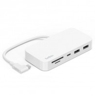 Adaptateur Belkin USB-C 6 En1 Avec Support Blanc En Tunisie
