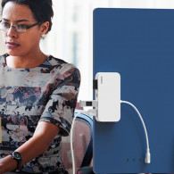 Adaptateur Belkin USB-C 6 En1 Avec Support Blanc En Tunisie