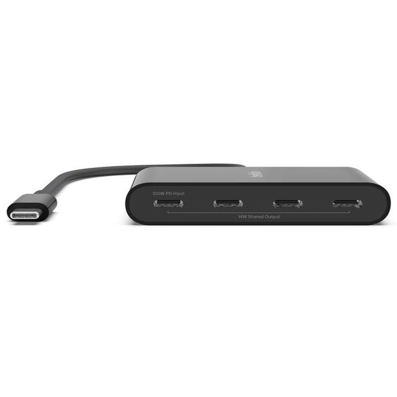Adaptateur Belkin USB-C Vers 4 ports USB-C Noir En Tunisie