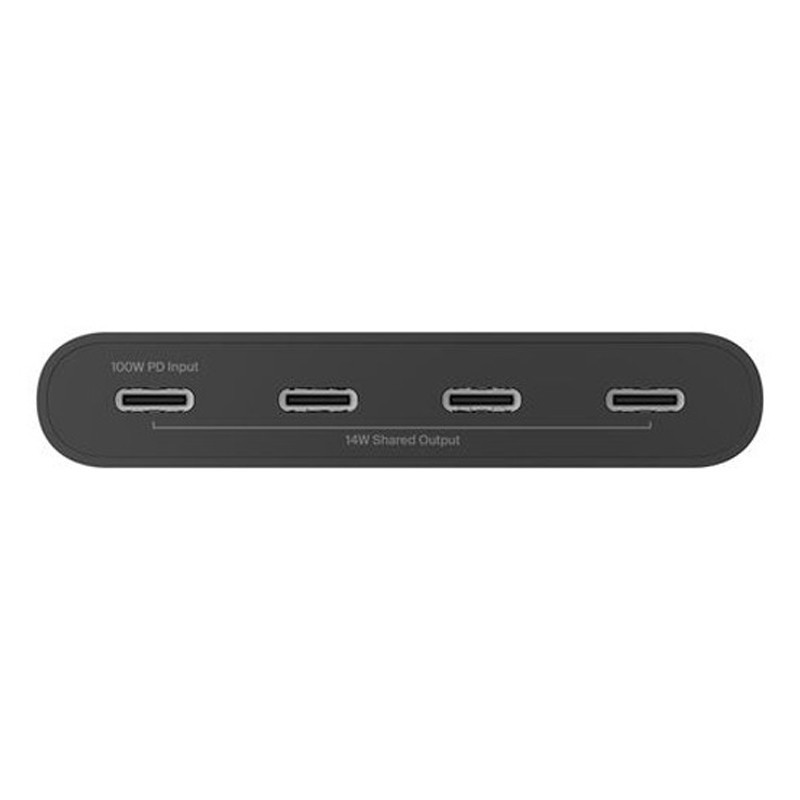 Adaptateur Belkin USB-C Vers 4 ports USB-C Noir En Tunisie