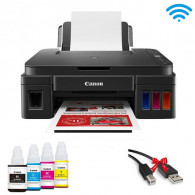 Imprimante à Réservoir Intégré Canon Pixima G3410 3en1 Couleur Wi-Fi Noir en Tunisie