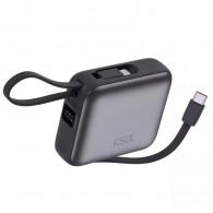 Power Bank Ksix 22.5W 10 000 mAh Avec Câbles Gris En Tunisie
