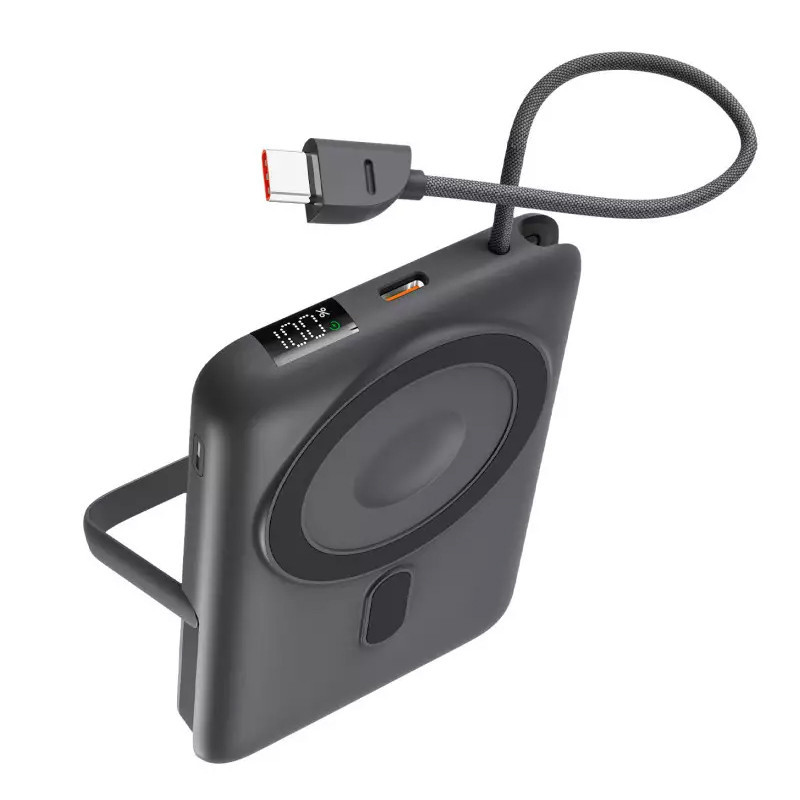 Power Bank Magnétique Ksix 22.5W 10 000 mAh Gris En Tunisie