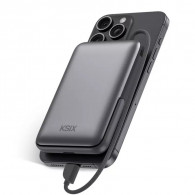 Power Bank Magnétique Ksix 22.5W 10 000 mAh Gris En Tunisie