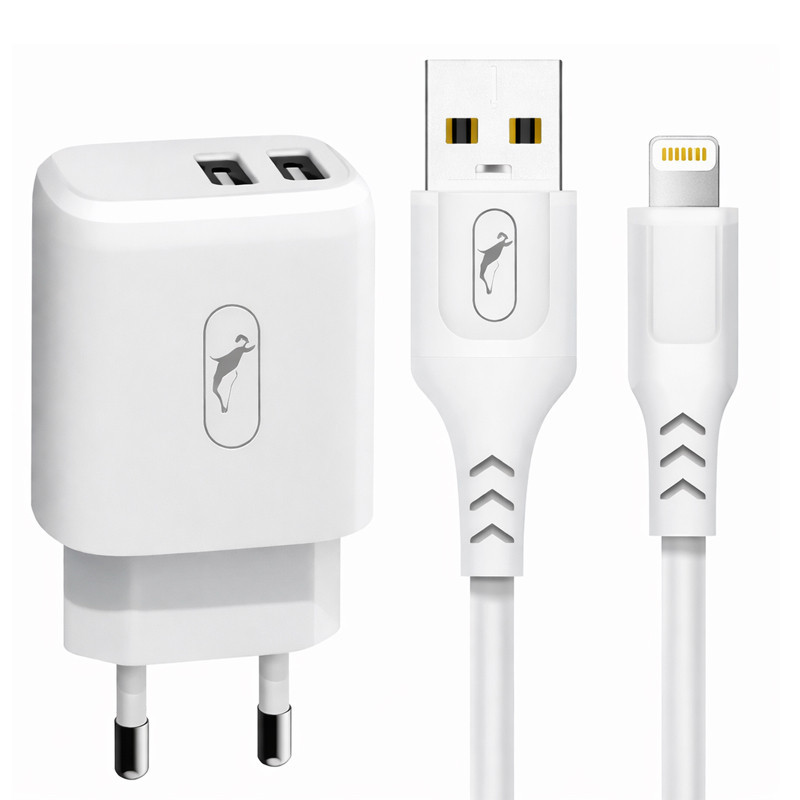 Chargeur Sky Dolphin SC22EB Lightning Smart Charge Blanc en Tunisie
