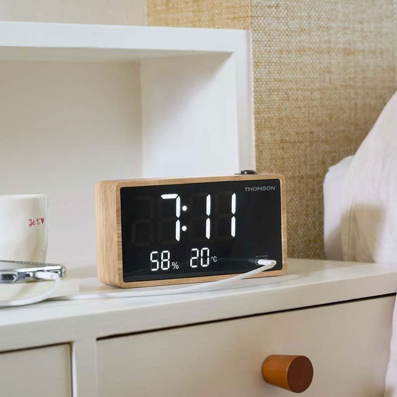 Radio & Réveil Avec Projection Thomson CP202T Bois en Tunisie