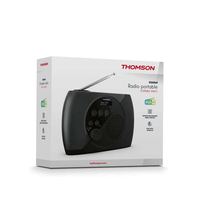 Radio Numérique Thomson RT350DAB Noir en Tunisie