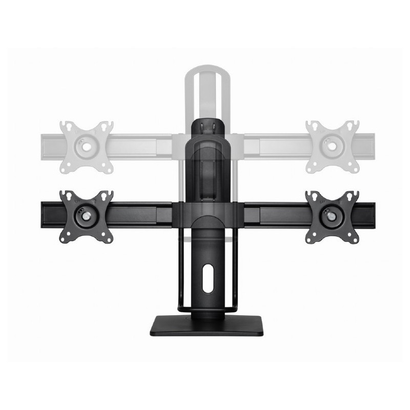 Support De Bureau Gembird MS-D2-01 17"-27" Noir