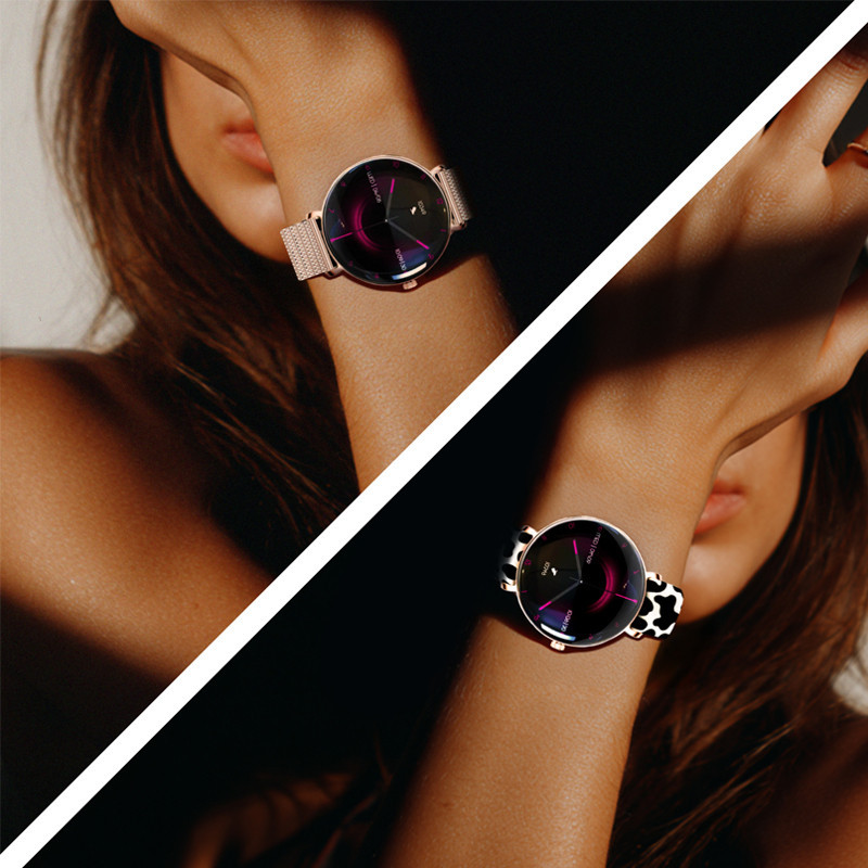 Montre Connectée Forever Lucca SB-370 Rose Gold + Bracelet Patchwork en Tunisie en Tunisie