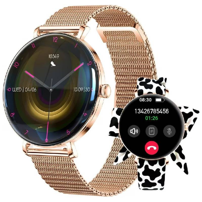 Montre Connectée Forever Lucca SB-370 Rose Gold + Bracelet Patchwork en Tunisie en Tunisie