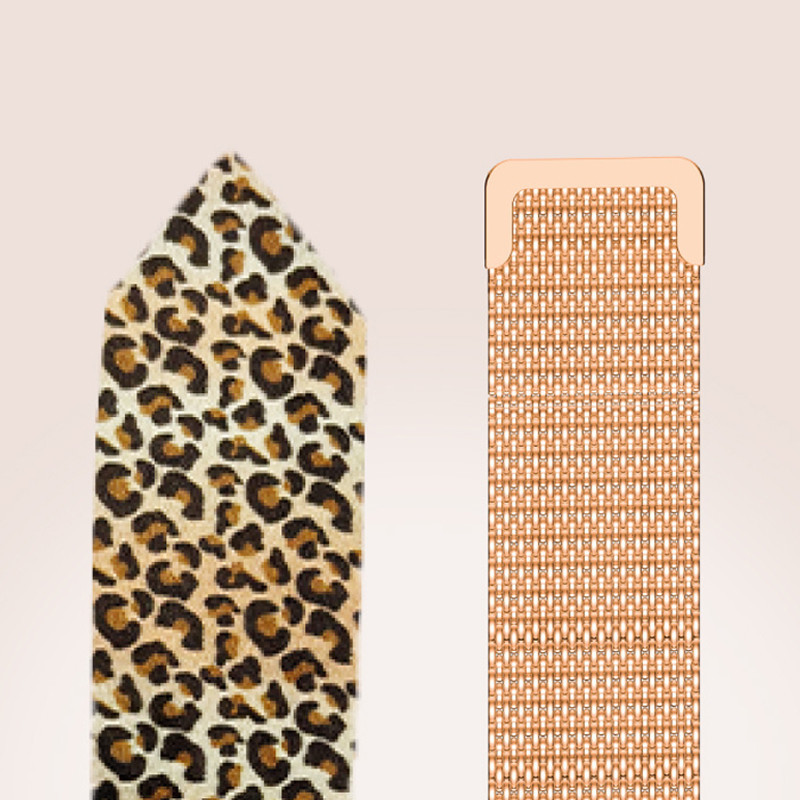 Montre Connectée Forever Lucca SB-370 Rose Gold + Bracelet Léopard