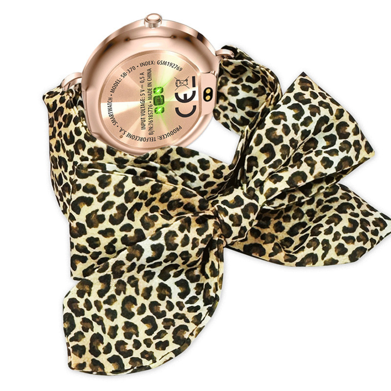 Montre Connectée Forever Lucca SB-370 Rose Gold + Bracelet Léopard en Tunisie