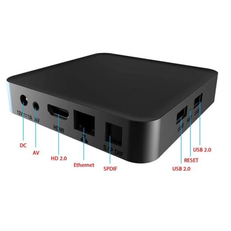 Box TV Android Dcolor GD2 2G 32Go Noir en Tunisie