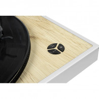 Platine Vinyle Thomson TT301 Blanc & Bois