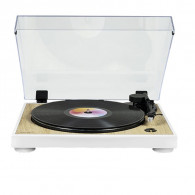 Platine Vinyle Thomson TT301 Blanc & Bois