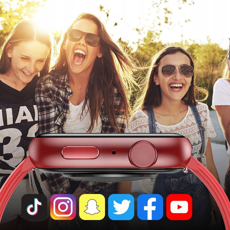 Montre Connectée Forever IGo Watch 3 JW-500 Rouge