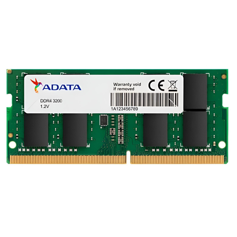 Barrette Mémoire Adata 8Go DDR4 3200MHz SO-DIMM En Tunisie