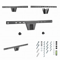 Support Tv Mural Gembird WM-S80F-01 Pour TV 37''- 80'' Noir en Tunisie