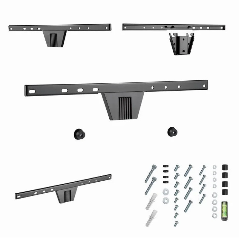 Support Tv Mural Gembird WM-S80F-01 Pour TV 37''- 80'' Noir en Tunisie