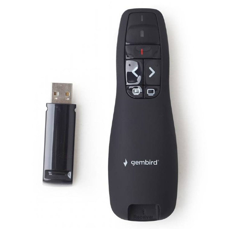 Pointeur Laser Sans Fil Gembird WP-L-12 Noir en Tunisie