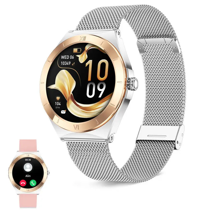 Montre Connectée Ksix Lya Silver + Bracelet Rose en Tunisie