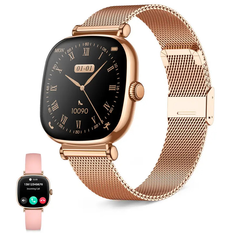 Montre Connectée Ksix Iria Rose Gold + Bracelet Rose en Tunisie