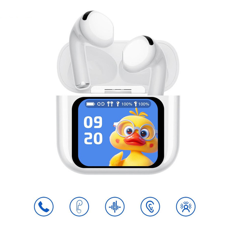 Ecouteur Bluetooth Wisme T13 Avec Afficheur Blanc en Tunisie