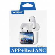 Ecouteur Bluetooth Wisme T13 Avec Afficheur Blanc en Tunisie