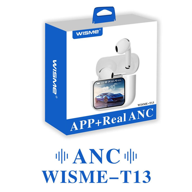 Ecouteur Bluetooth Wisme T13 Avec Afficheur Blanc en Tunisie