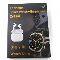 Montre Connectée TK79 Max + Ecouteur Sans Fil Noir en Tunisie