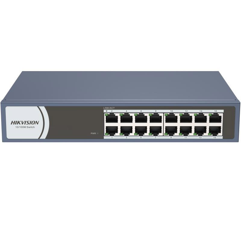 Switch De Bureau Hikvision DS-3E0116R-O 16 Ports Gigabit RJ45 Noir En Tunisie