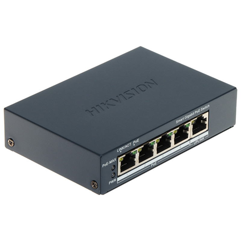 Switch Hikvision DS-3E1505P-EI 4 Ports Smart PoE + 1 Port RJ45 Gigabit en Tunisie