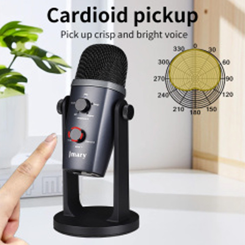 Microphone Gamer Jmary MIC-PW10 USB Noir En Tunisie