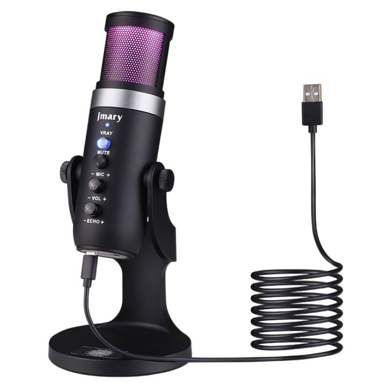 Microphone Gamer Jmary MIC-PW9 USB Noir En Tunisie