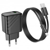 Chargeur Hoco CS21A Micro-USB 18W Noir en Tunisie