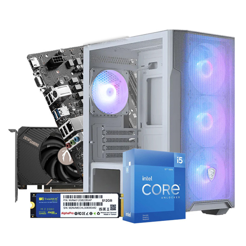 Pc de Bureau Gamer Pro 500 i5 12Gén 16Go 512Go SSD RTX 5060 en Tunisie