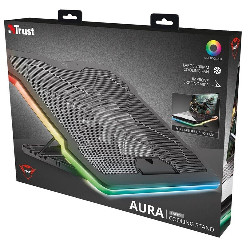 Support de Refroidissement Pour PC Portable Trust GXT 1126 Noir en Tunisie