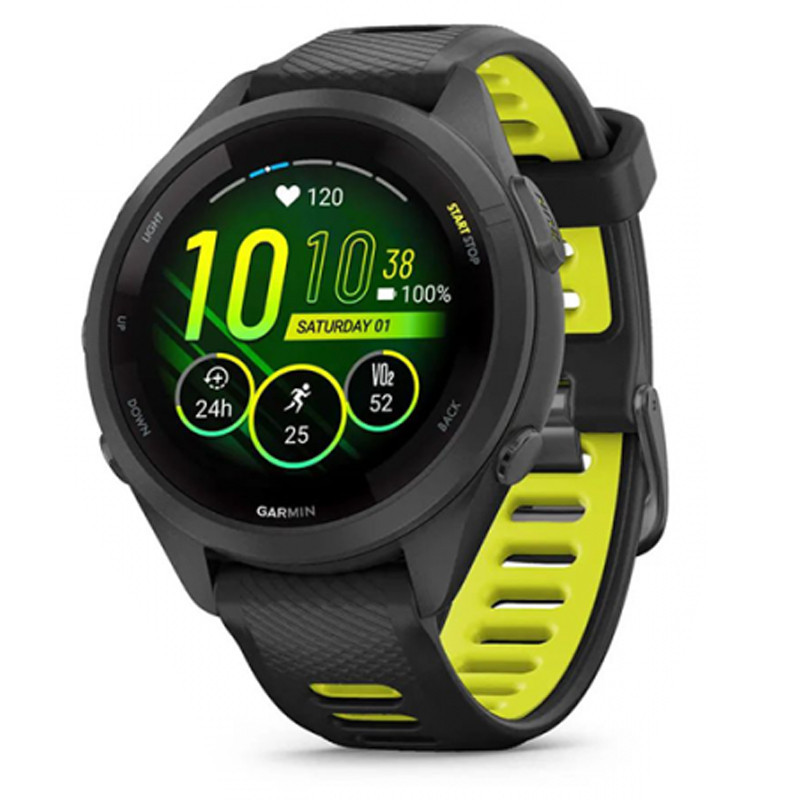 Montre Connectée Garmin Forerunner 265s Noir & Jaune en Tunisie