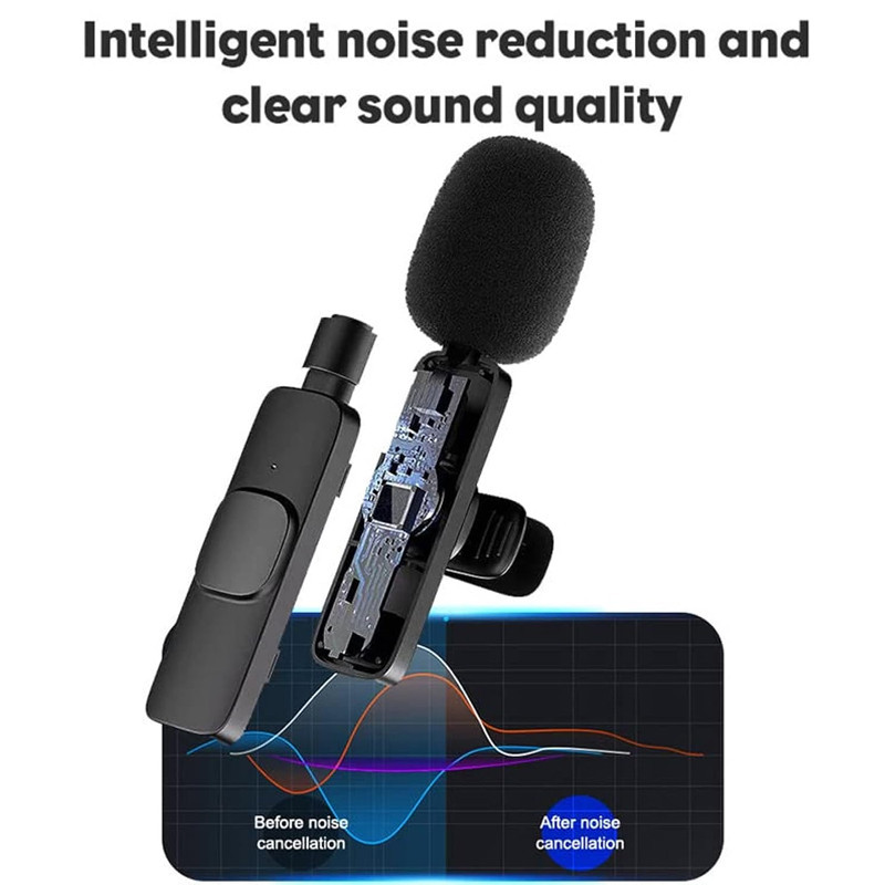 Mini Microphone Sans fil K35 Noir en Tunisie