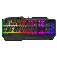 Clavier Gamer Filaire Havit KB488L RGB Noir