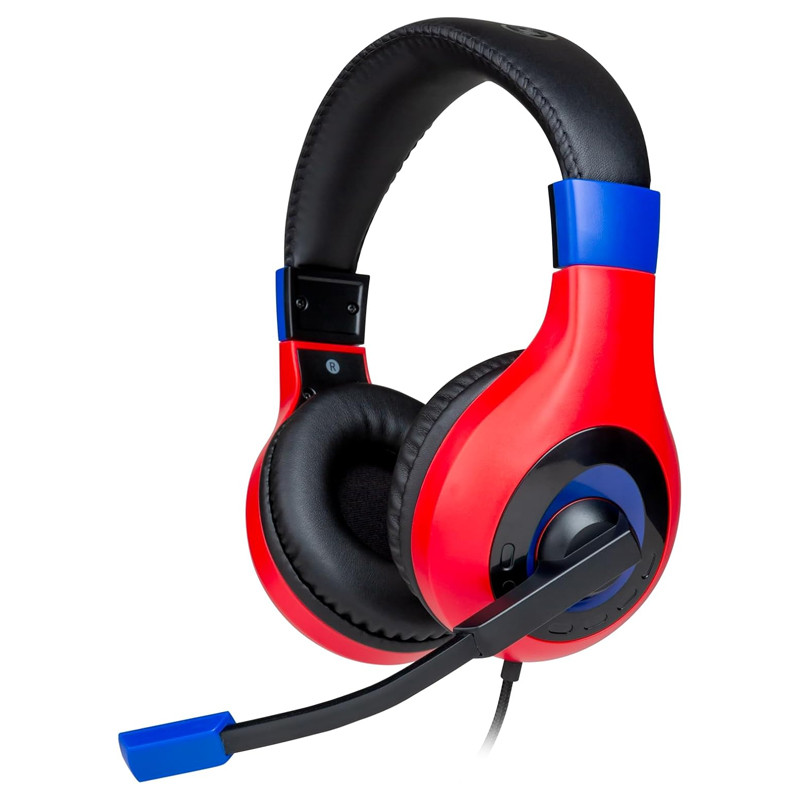 Micro Casque Stéréo Gaming Bigben Sound Pour Nintendo Switch Rouge & Bleu En Tunisie