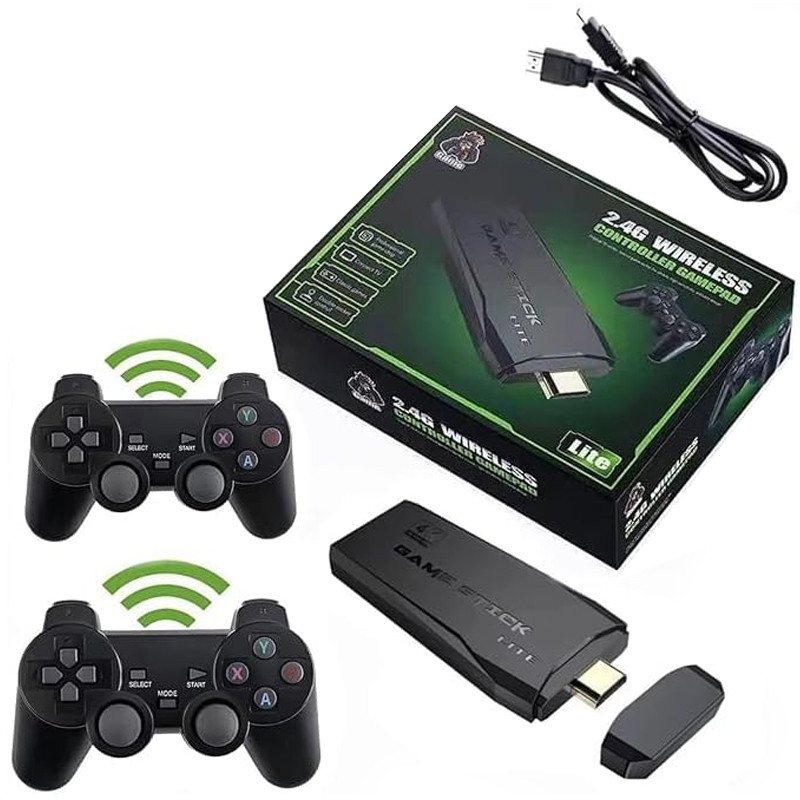 Console De Jeux Game Stick Lite Avec Deux Manettes Noir en Tunisie