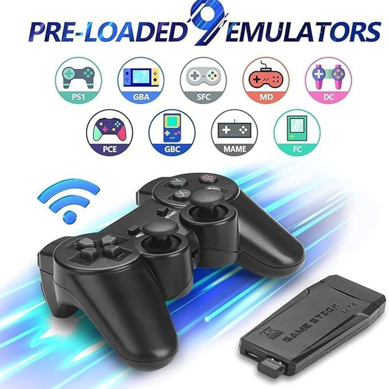 Console De Jeux Game Stick Lite Avec Deux Manettes Noir en Tunisie