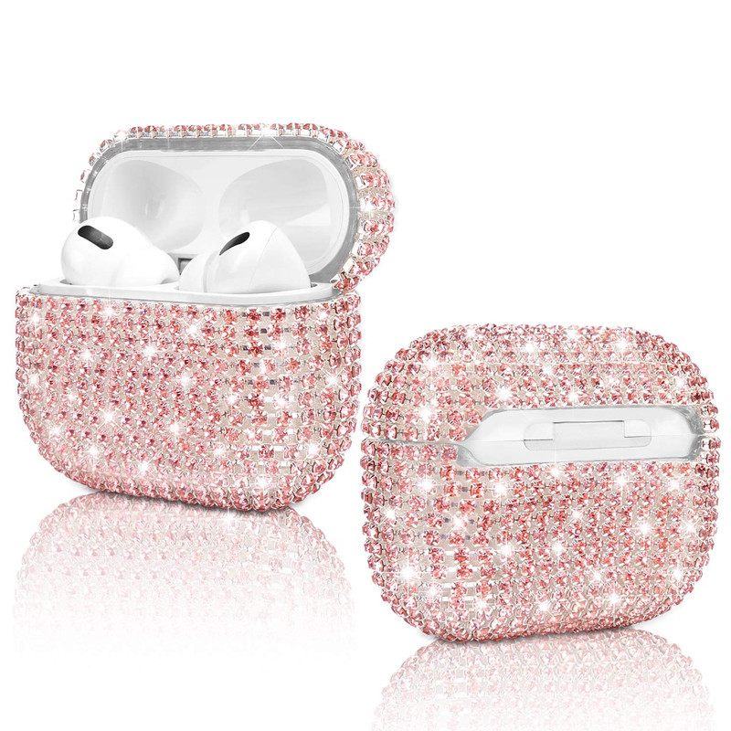 Étui De Protection Pour Airpods Diamond Rose En Tunisie