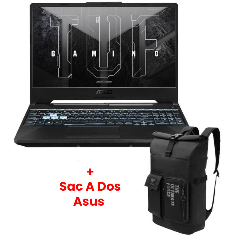 Pc Portable Gamer Asus Tuf Gaming A15 FA506NCR Ryzen 7 8Go 512Go SSD Windows 11 RTX 3050 en Tunisie en Tunisie